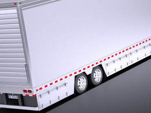 Volvo FH16 Globtrotter Trailer 2013 vray Model 3D