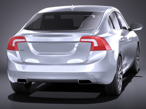 Volvo S60 2014 vray Modello 3D