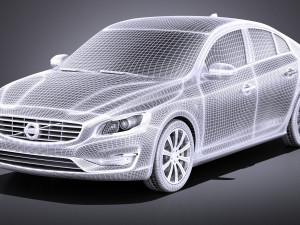 Volvo S60 2014 vray Modello 3D