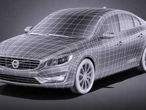 Volvo S60 2014 vray Modello 3D
