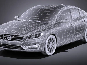 Volvo S60 2014 vray 3D Model