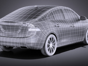 Volvo S60 2014 vray Modello 3D