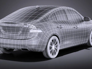 Volvo S60 2014 vray 3D Model