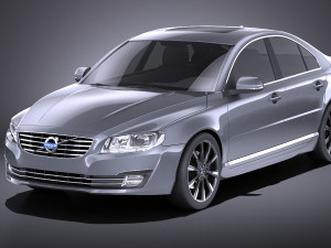 Volvo S80 2014 vray 3D Model