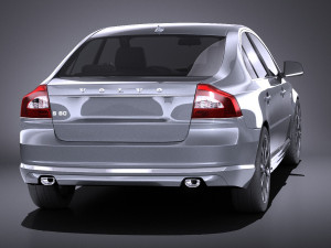 Volvo S80 2014 vray Model 3D