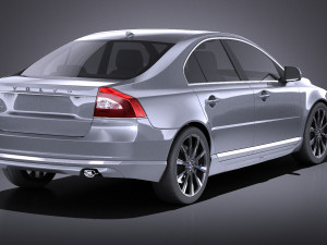 Volvo S80 2014 vray Model 3D