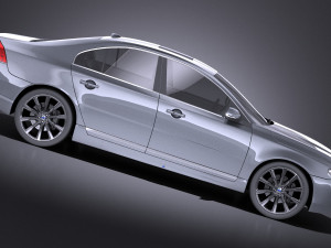 Volvo S80 2014 vray Model 3D