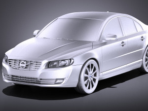 Volvo S80 2014 vray Model 3D