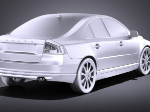 Volvo S80 2014 vray Model 3D