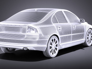 Volvo S80 2014 vray Model 3D
