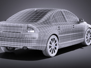 Volvo S80 2014 vray Model 3D