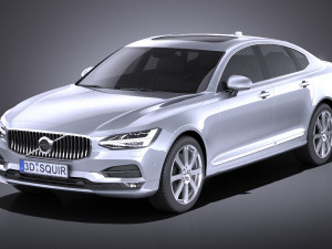 Volvo S90 2017 vray 3D Model
