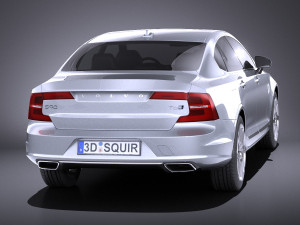 Volvo S90 2017 vray Modèle 3D