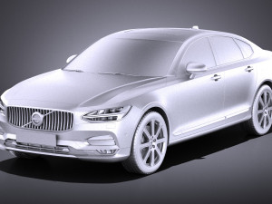Volvo S90 2017 vray Modèle 3D