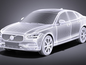 Volvo S90 2017 vray Modèle 3D