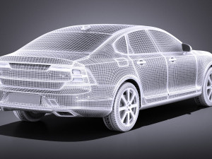 Volvo S90 2017 vray Modèle 3D