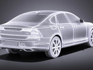 Volvo S90 2017 vray 3D Model