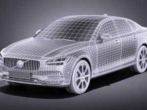 Volvo S90 2017 vray Modèle 3D