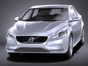 Volvo V40 2013 vray Model 3D