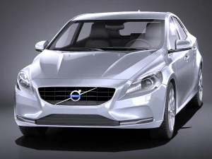 Volvo V40 2013 vray 3D Model