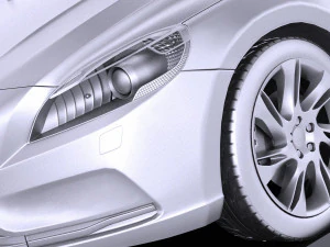 Volvo V40 2013 vray 3D Model
