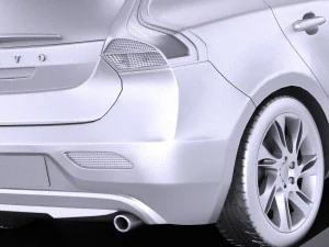 Volvo V40 2013 vray 3D Model