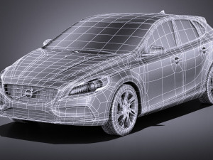 Volvo V40 2013 vray Model 3D