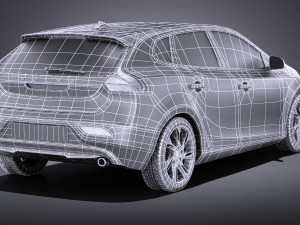 Volvo V40 2013 vray Model 3D
