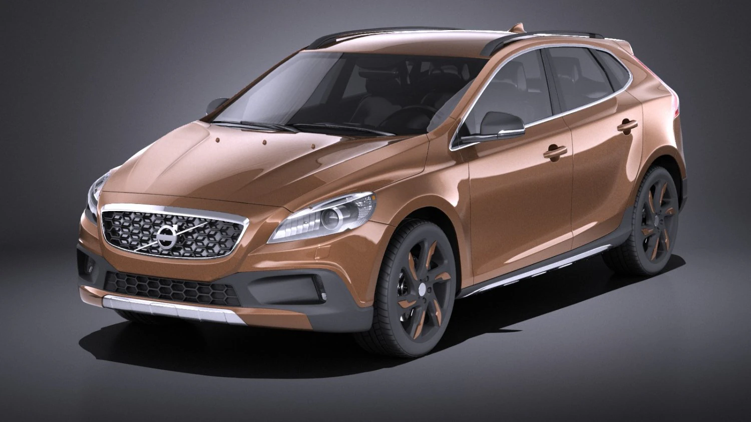 Volvo V40 Cross Country 2013 vray 3D Model .c4d .max .obj .3ds .fbx .stl .blend 