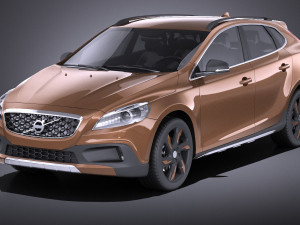 Volvo V40 Cross Country 2013 vray 3D Model