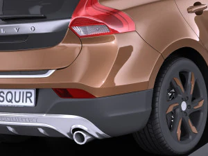 Volvo V40 Cross Country 2013 vray 3D Model