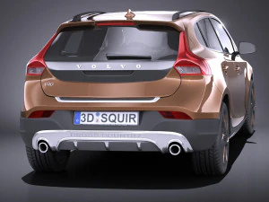 Volvo V40 Cross Country 2013 vray 3D Model