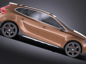 Volvo V40 Cross Country 2013 vray 3D Model