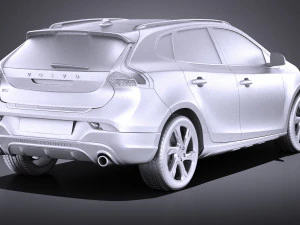 Volvo V40 Cross Country 2013 vray 3D Model