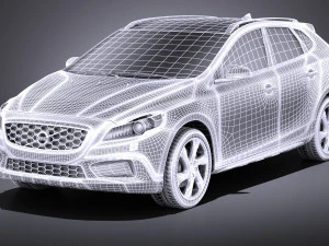 Volvo V40 Cross Country 2013 vray 3D Model