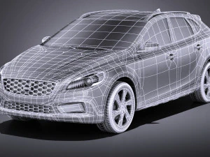 Volvo V40 Cross Country 2013 vray 3D Model