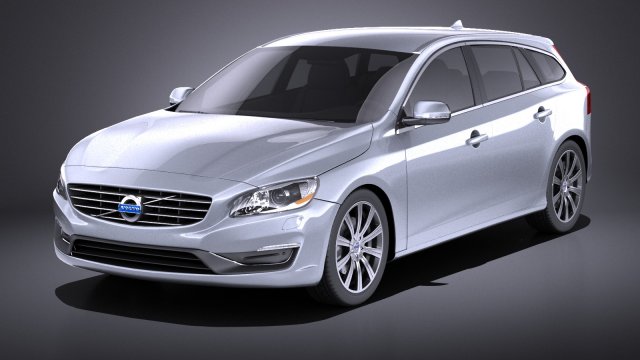 Volvo V60 2014 vray Modello 3D .c4d .max .obj .3ds .fbx .stl .blend