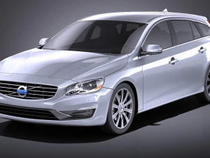 vray volvo v60 2014 Model 3D