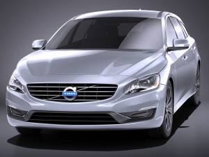 Volvo V60 2014 vray Modello 3D