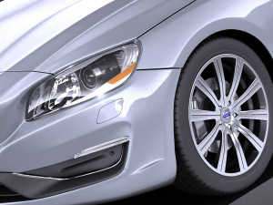 Volvo V60 2014 vray Modello 3D