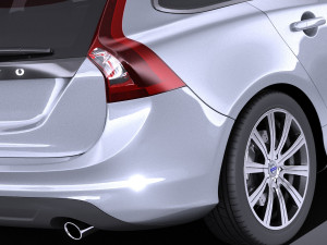 Volvo V60 2014 vray Modello 3D