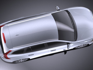 Volvo V60 2014 vray Modello 3D