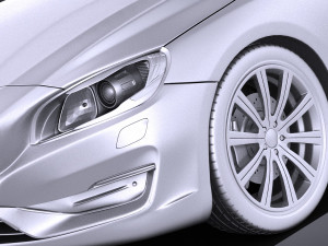 Volvo V60 2014 vray Modello 3D