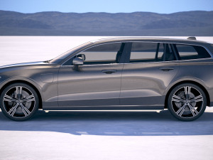 Volvo V60 2019 3D Модель
