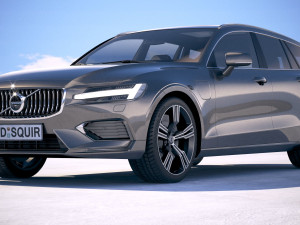 Volvo V60 2019 3D Модель