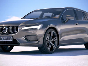 Volvo V60 2019 3D Model
