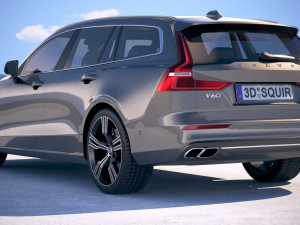 Volvo V60 2019 3D Модель