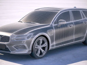 Volvo V60 2019 3D Model