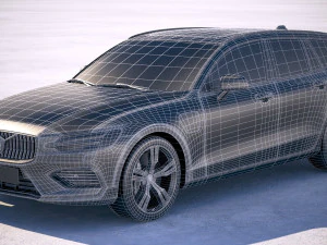 Volvo V60 2019 3D Model