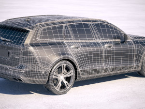 Volvo V60 2019 3D Модель